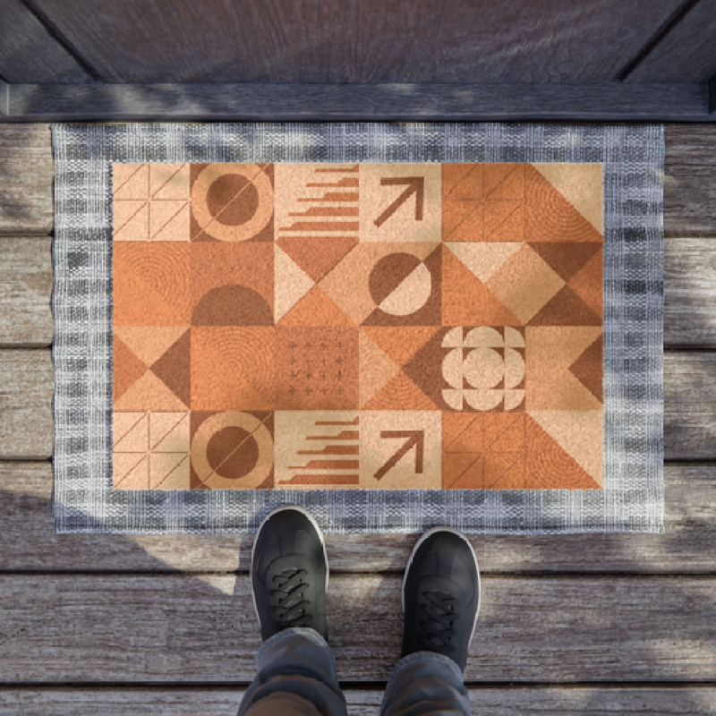 Custom Natural Coir Doormat - Eco-Friendly Outdoor Heavy Duty