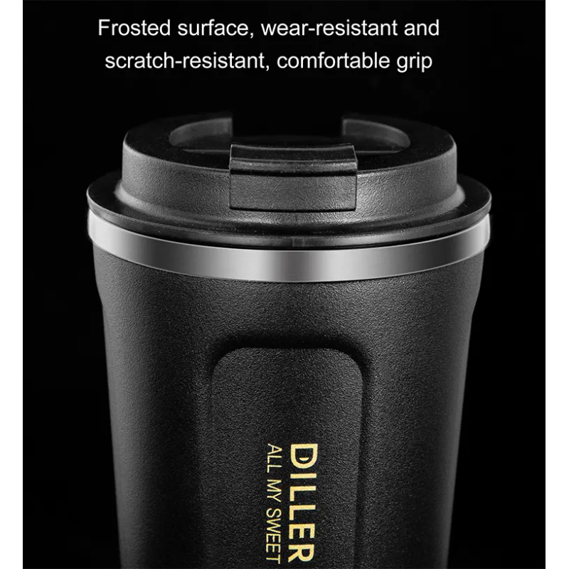 Customizable Double Wall Stainless Steel Coffee Tumbler 500ml
