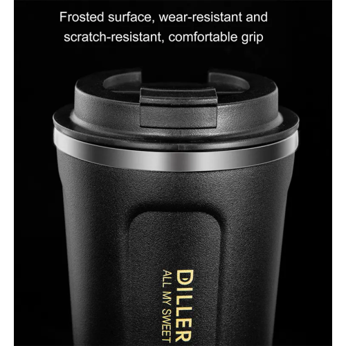 Customizable Double Wall Stainless Steel Coffee Tumbler 500ml