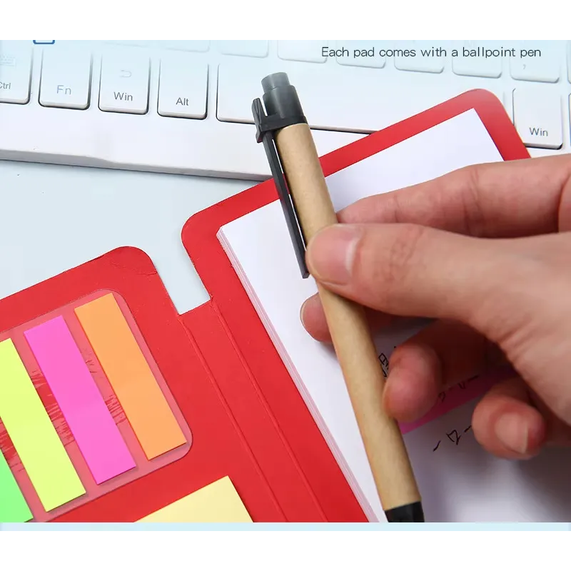 Custom Eco-Friendly Sticky Note Set with Index Tabs