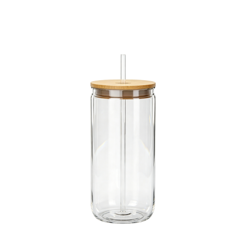 Borosilicate Glass Water Bottle with Straw - 16oz Leakproof Borosilicate Glass Water Bottle with Straw - 16oz Leakproof