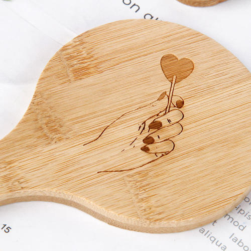 Natural Bamboo Handheld Mirror - Eco-Friendly & Lightweight