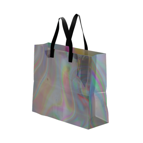 Custom Laser PVC Tote Bag, Eco-Friendly Heat-Pressed