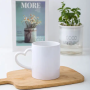 Personalized Heart Handle Ceramic Mug - Custom Stoneware Gift
