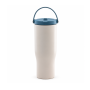 40oz Double-Wall Stainless Steel Vacuum Insulated Tumbler with Leakproof Screw-On Lid, PP Straw Spout and Carry Handle