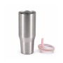 40oz Traveller Tumbler with Leakproof Screw-On Lid, Simple Flip Straw, PP Straw Spout