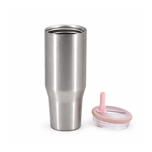 40oz Traveller Tumbler with Leakproof Screw-On Lid, Simple Flip Straw, PP Straw Spout