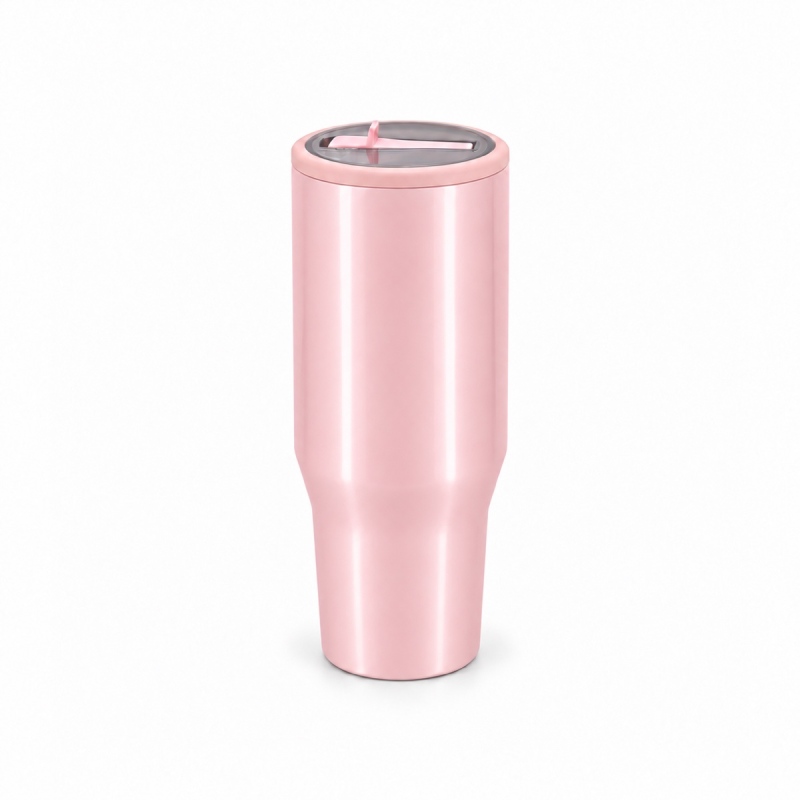 40oz Traveller Tumbler with Leakproof Screw-On Lid, Simple Flip Straw, PP Straw Spout