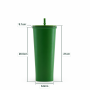 24oz Double-Wall Vacuum Insulated Tumbler with Lid & Reusable PP Straw