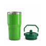 20oz Double-Wall Stainless Steel Vacuum Insulated Tumbler with Leakproof Screw-On Lid, PP Straw Spout and Carry Handle