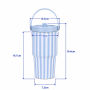20oz Kids Tumbler with Leakproof Screw-On Lid, Simple Flip Straw, PP Straw Spout and Carry Handle