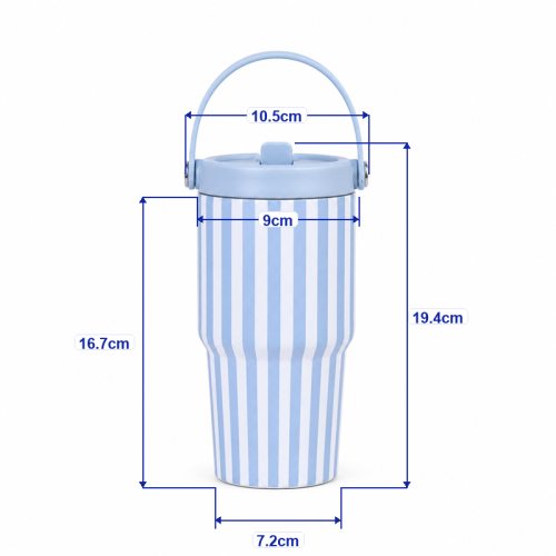 20oz Kids Tumbler with Leakproof Screw-On Lid, Simple Flip Straw, PP Straw Spout and Carry Handle