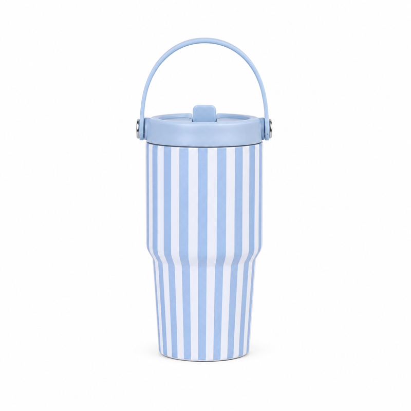 20oz Kids Tumbler with Leakproof Screw-On Lid, Simple Flip Straw, PP Straw Spout and Carry Handle