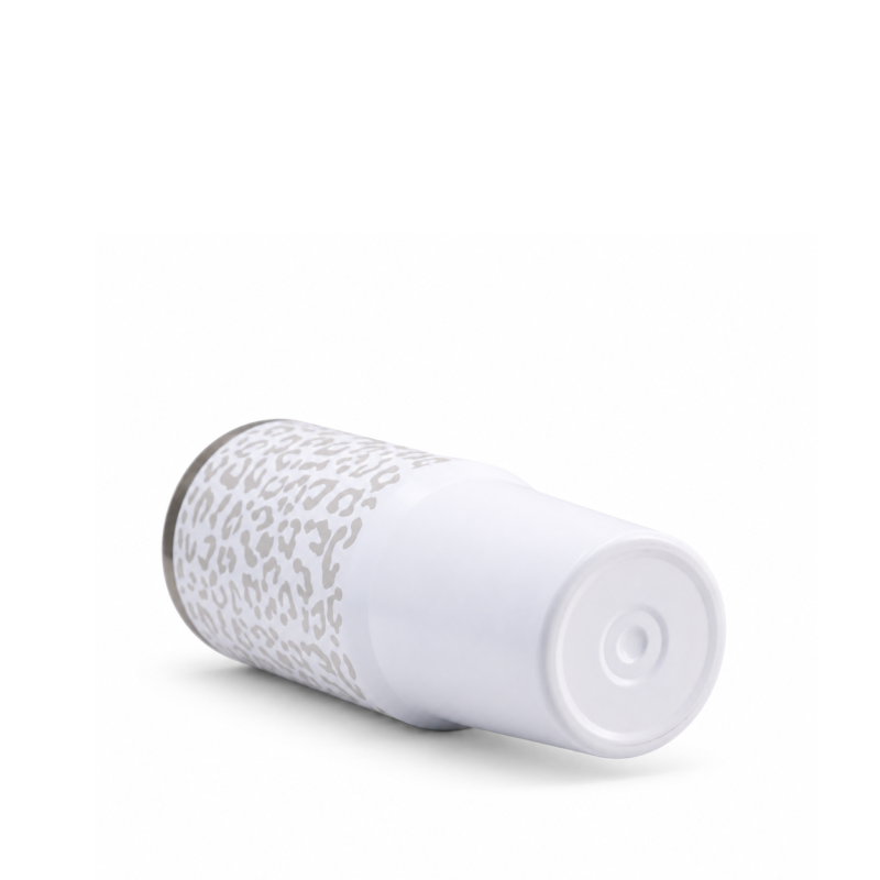 30oz Vacuum Insulated Travel Tumbler with Side Handle，Screw-On Spill-Resistant Lid & PP Straw