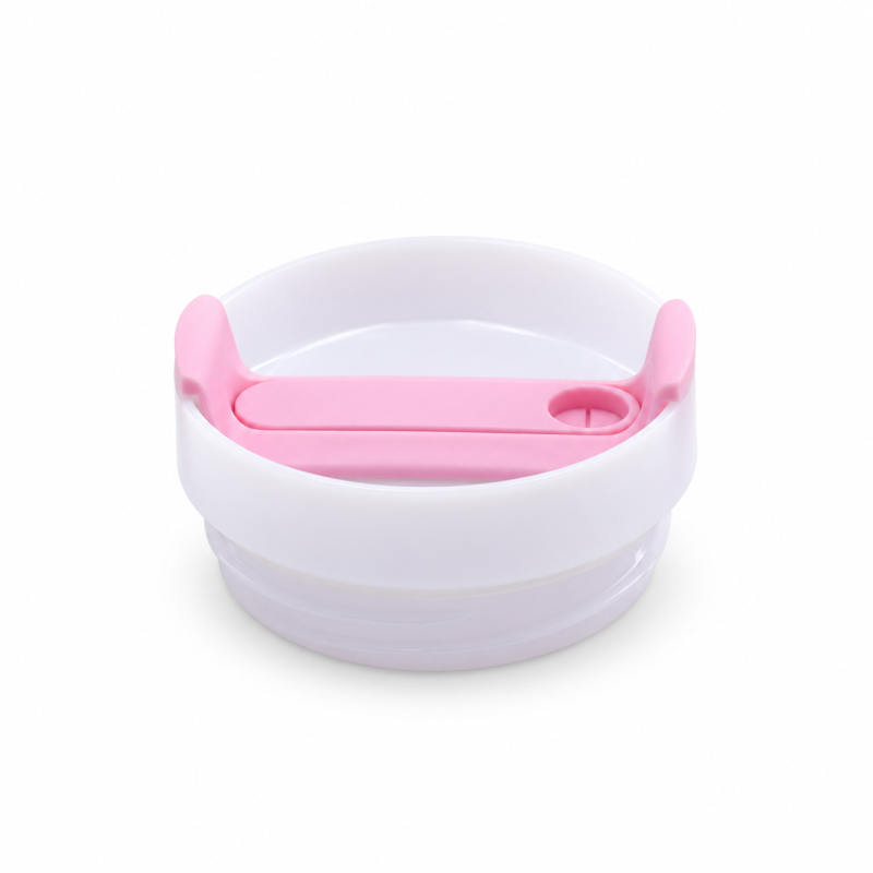 14oz Vacuum Insulated Kids Tumbler with Handle, Clear Screw-On Spill-Resistant Lid & PP Straw