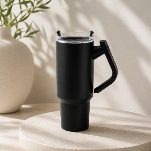 40oz Adventure Quencher Vacuum Insulated Tumbler with Side Handle and Interchangeable Screw-On Lids