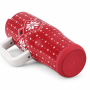 40oz Double-Wall Vacuum Insulated Tumbler with Handle & Spill-Resistant 2-in-1 Straw/Sip Lid