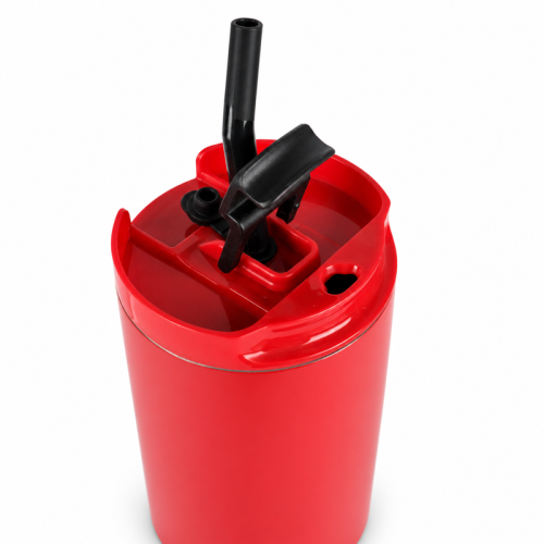 40oz Double-Wall Vacuum Insulated Tumbler with Handle & Spill-Resistant 2-in-1 Straw/Sip Lid