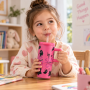 14oz Vacuum Insulated Kids Tumbler with Handle, Screw-On Spill-Resistant Lid with Sip&Straw