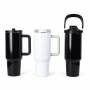 2-in-1 Drink & Snack Stainless Steel Vacuum Insulated Tumbler with Handle, Straw Lid and Detachable Food Container