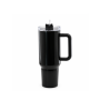 2-in-1 Drink & Snack Stainless Steel Vacuum Insulated Tumbler with Handle, Straw Lid and Detachable Food Container