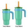 400ml & 500ml Vacuum-Insulated Stainless Steel Tumbler with Handle and Dual-Drink Lid
