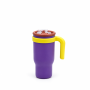 400ml & 500ml Vacuum-Insulated Stainless Steel Tumbler with Handle and Dual-Drink Lid