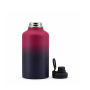 64oz Stainless Steel Wide Mouth Water Bottle with Spout Lid and Carry Handle