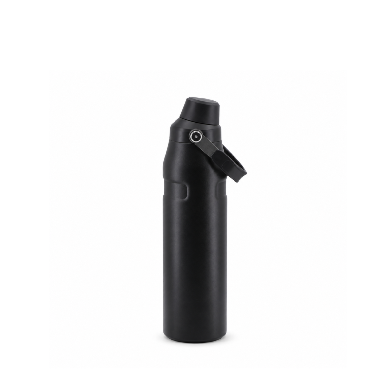 36oz Double-Wall Stainless Steel Insulated Water Bottle with Screw-On Lid, Direct-Drink Spout and Carry Handle