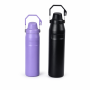 36oz Double-Wall Stainless Steel Insulated Water Bottle with Screw-On Lid, Direct-Drink Spout and Carry Handle