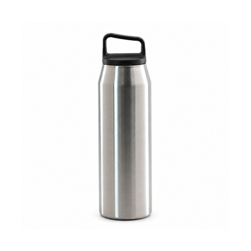 32oz Double-Wall Stainless Steel Insulated Outdoor Water Bottle with Screw-On Lid, Direct-Drink Spout and Carry Handle