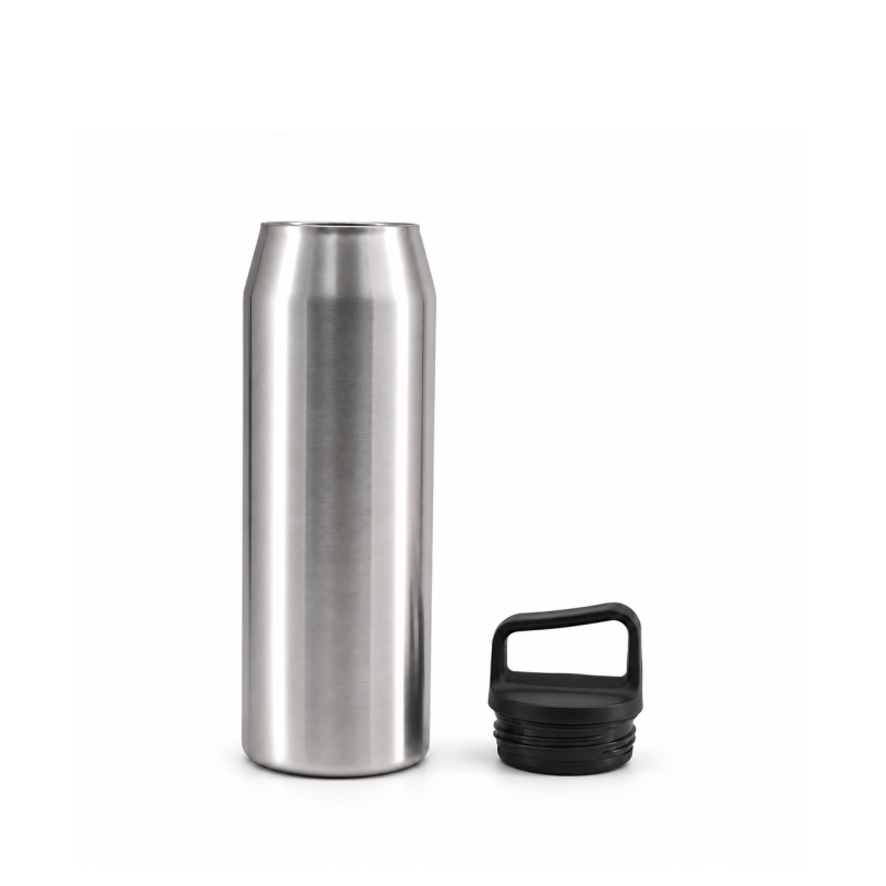 32oz Double-Wall Stainless Steel Insulated Outdoor Water Bottle with Screw-On Lid, Direct-Drink Spout and Carry Handle