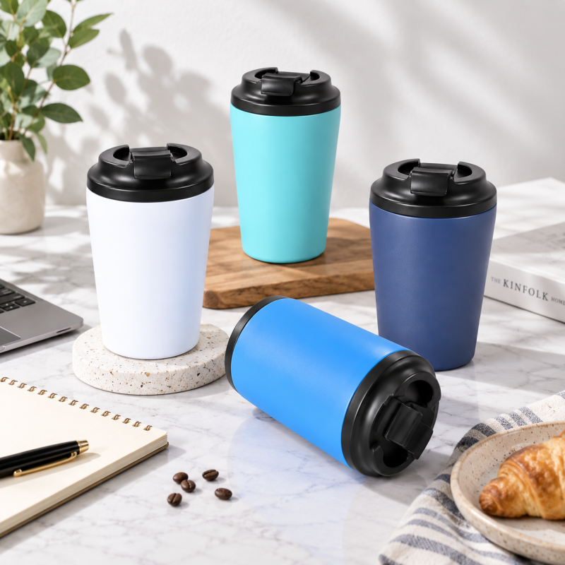 350ml Travel Coffee Mug with Flip-Top Sip Lid