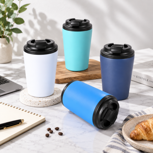 350ml Travel Coffee Mug with Flip-Top Sip Lid