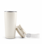 17oz Stainless Steel Travel Coffee Mug with Dual-Drink Lid and Wrist Strap