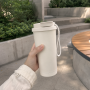17oz Stainless Steel Travel Coffee Mug with Dual-Drink Lid and Wrist Strap