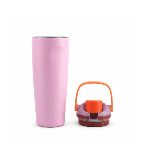 30 oz Vacuum Insulated Water Bottle with Locking Flip-Top Direct-Drink Lid & Carry Handle