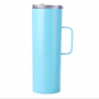 H600-20 oz Insulated Cup with Handle, Double Wall Vacuum Stainless Steel Tumbler with Straw