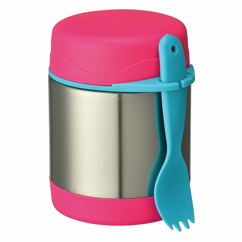 M300C-10oz Soup Thermo for Hot Food Kids Insulated Food Jar,Thermo Hot Food Lunch Container, Width Mouth Stainless Steel Lunch Box for Kids with Spoon