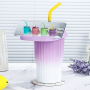 Q1200J-40-oz Double Wall Stainless Steel Insulated Tumbler with Straw