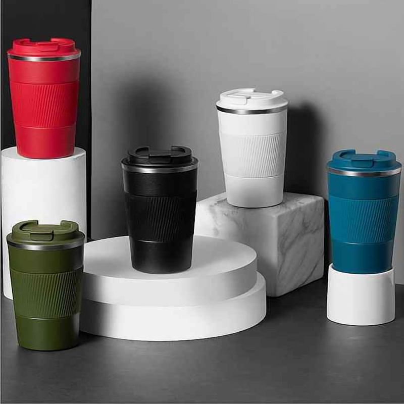 Q350D - Eco-friendly Custom Logo Double Walled Stainless Steel Travel Coffee Mug Insulated Reusable Tumbler
