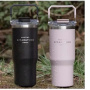 Q900I - High Quality 30OZ Insulated Straw Cup Wholesale Bulk Vacuum Coffee Mug Custom Logo With Handle