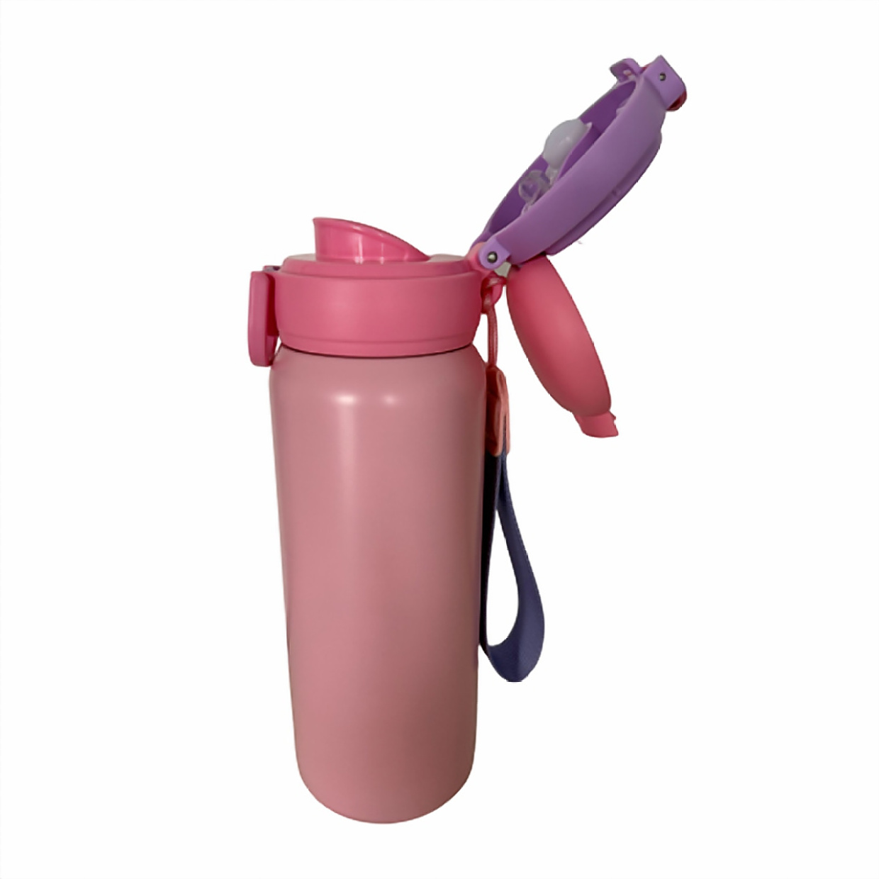 T550-550ml Double wall stainless steel vacuum tumbler with Pop-Open Straw & Spout 2-in-1 Lid