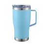 H600-2-20 oz Mug with Handle, Lid and Straw for Outdoor