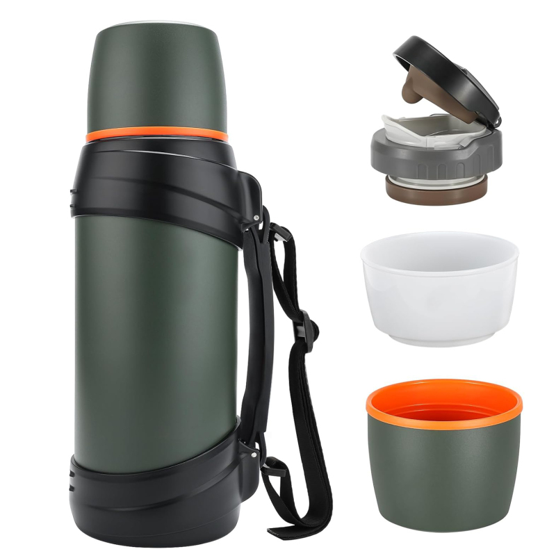 P2500B-2500ml Insulated Water Jug Classic Vacuum Bottle with Plastic Cup Water jug