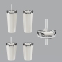 PS560-560ML Double wall stainless steel inside and Plastic outside tumbler