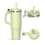 Q1000D-32oz Double Wall Stainless Steel Insulated Tumbler with Straw
