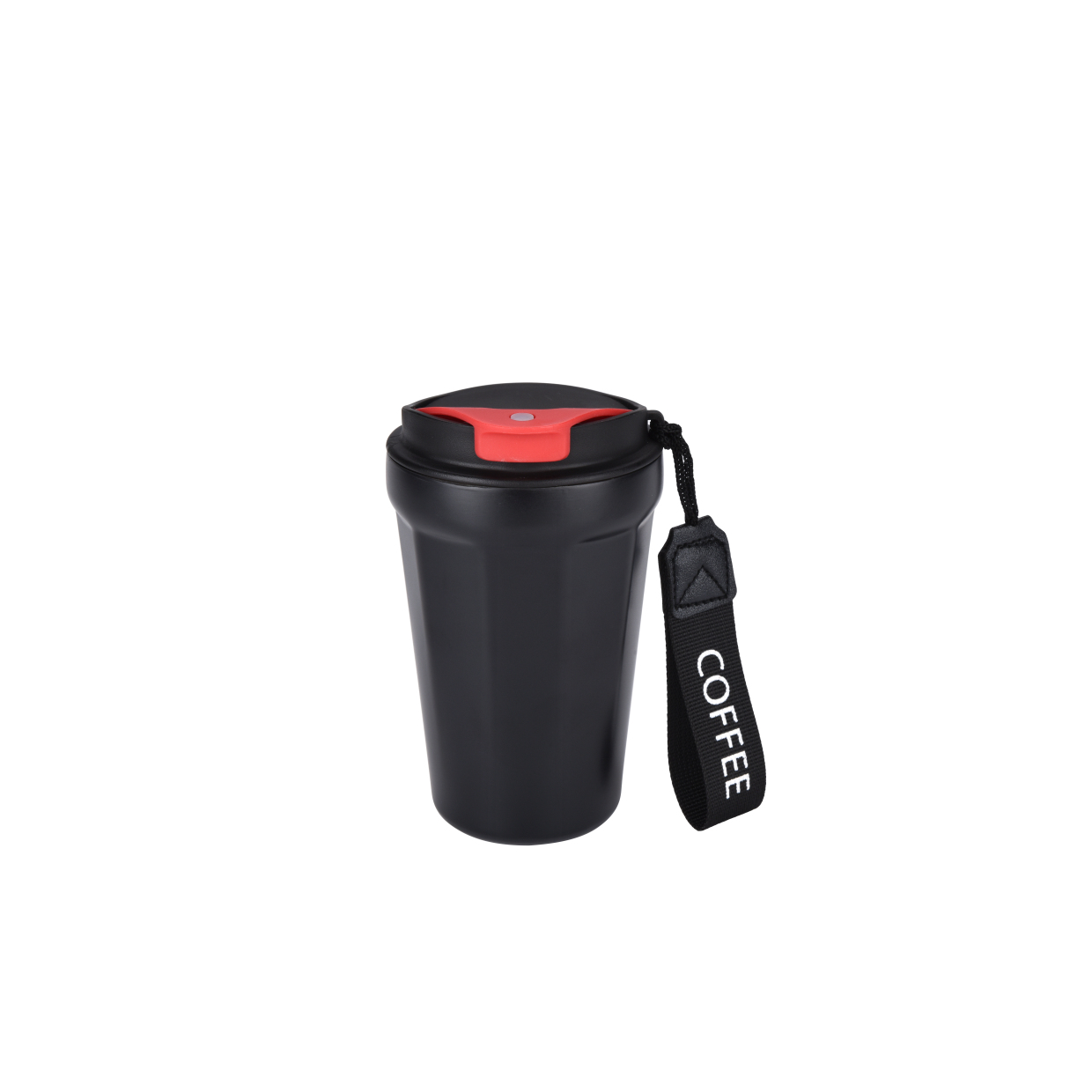 Q420A- 420ml Double Wall Stainless Steel Vacuum  Coffee Mug   Strap