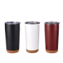 Q600F-Custom 22oz Double Wall Vacuum Insulated Mug with Cork Bottom
