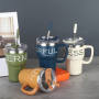 Q600J - Newest 600ML Double Wall Stainless Steel Insulated Coffee Mug With Metal Straw